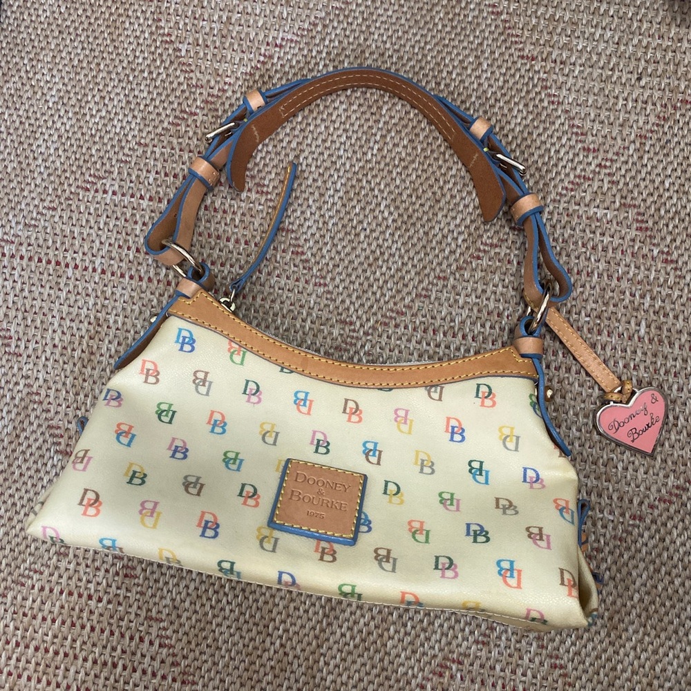 Vintage dooney & bourke colorful monogram bag